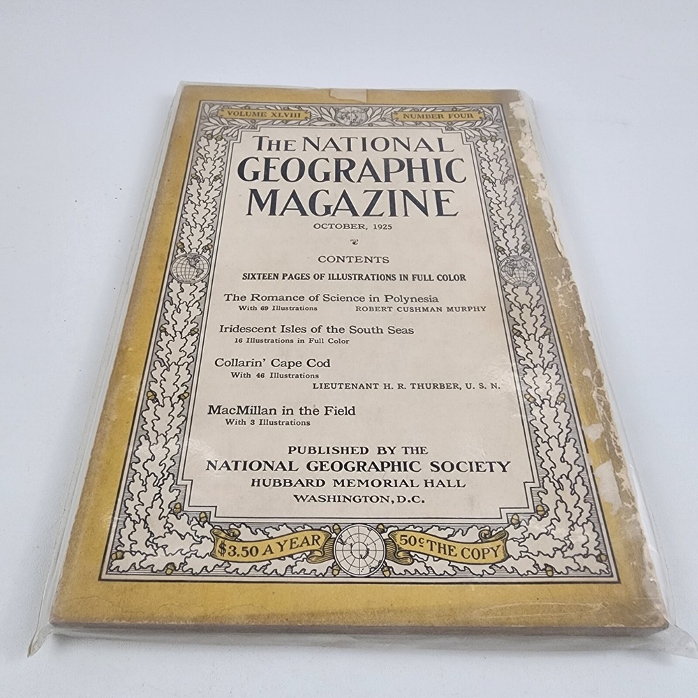 National Geographic Magazine October 1925 No Insert